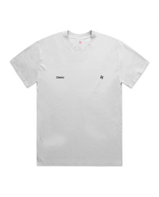 Diablo Heavy relax tee (washed white)
