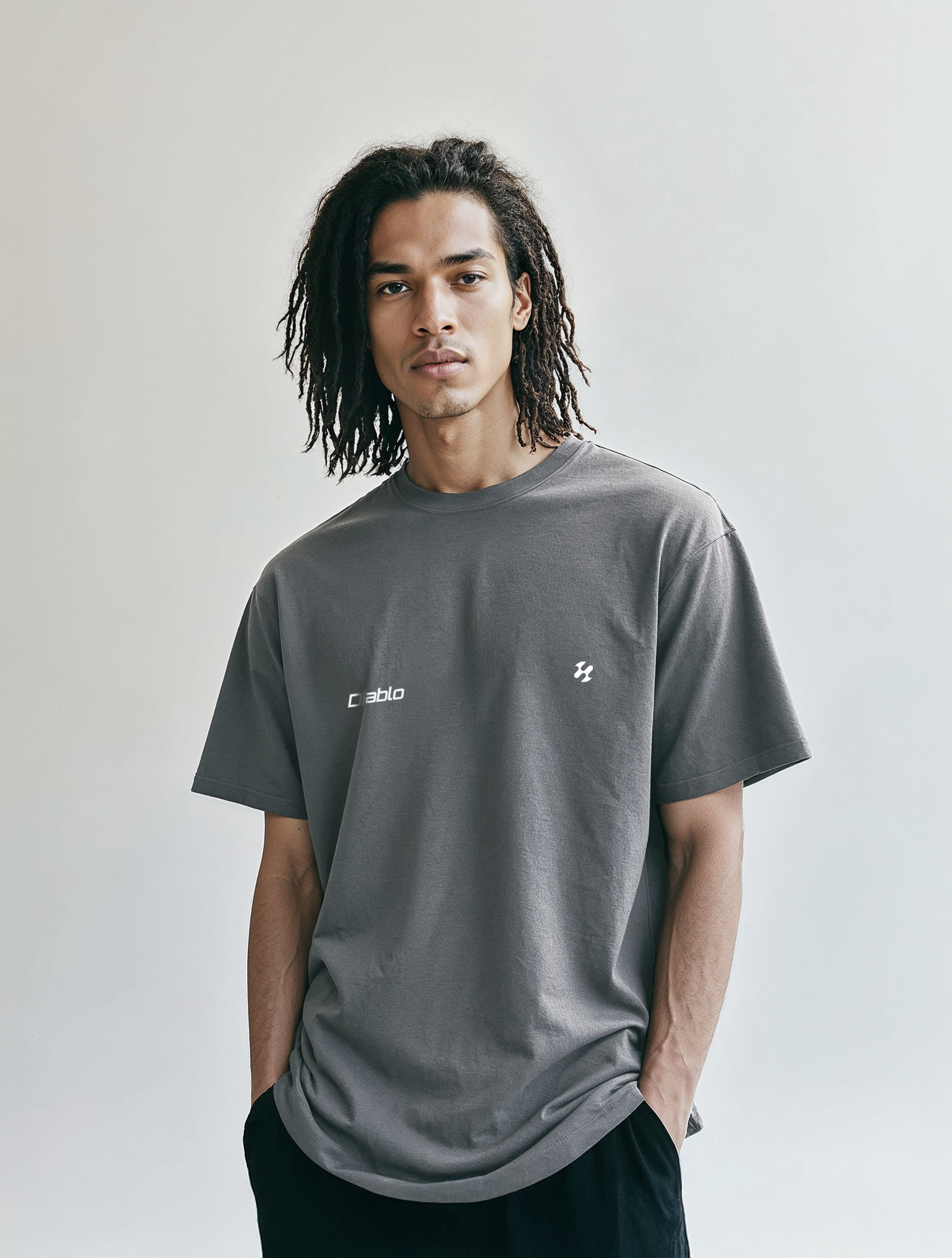 Diablo Heavy relax tee (washed grey) Diablo Heavy relax tee (washed grey)